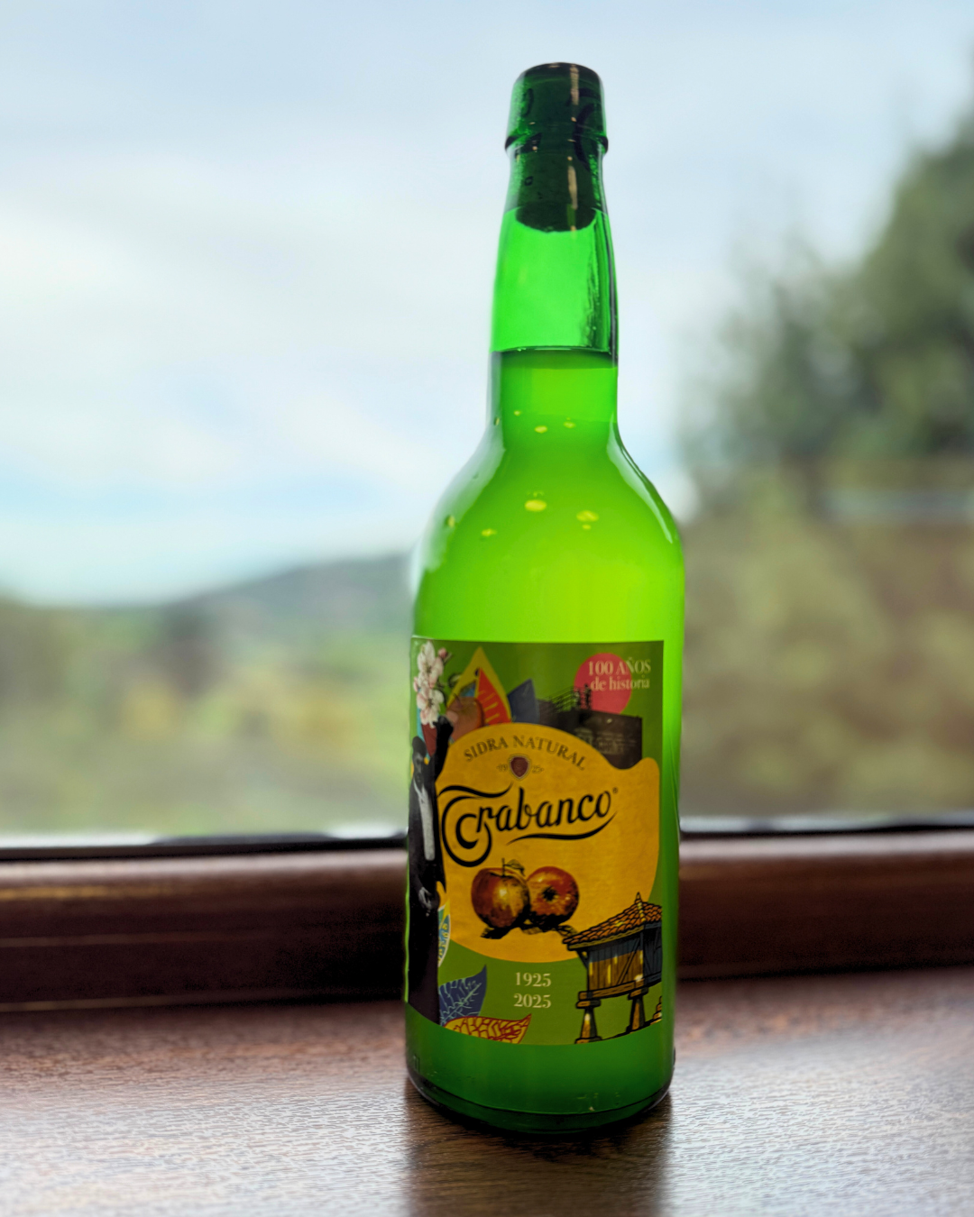 Botella etiqueta limitada verde
